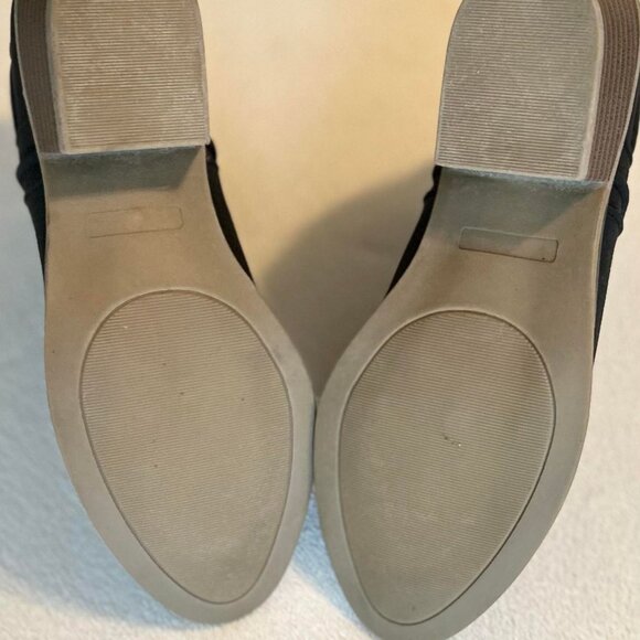 Women's New Black Suede Athena Low Cut Ankle Booties with Silver Dainty Studs - Picture 11 of 11